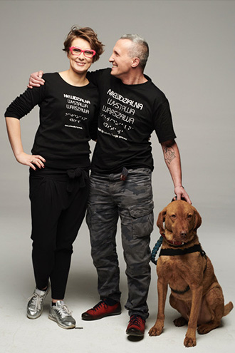 Małgorzata Szumowska i Sebastian Grzywacz (@odlotowyniewidomy) 